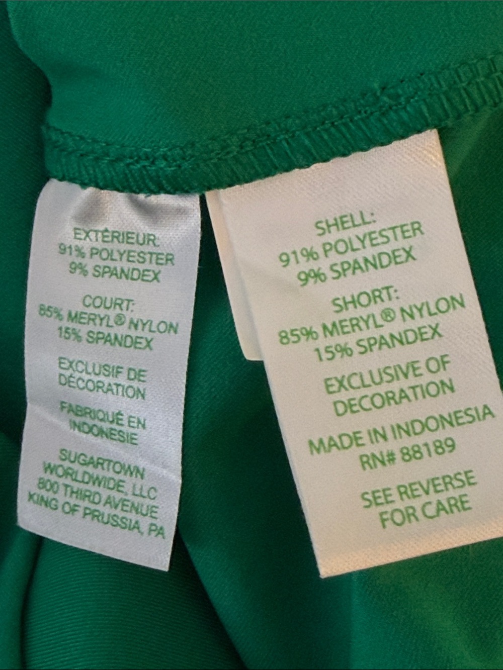 NWOT LILLY PULITZER Luxlletic FIDDLE LEAF GREEN* UPF 50+ Kathy Dress Size 00 - Picture 9 of 9